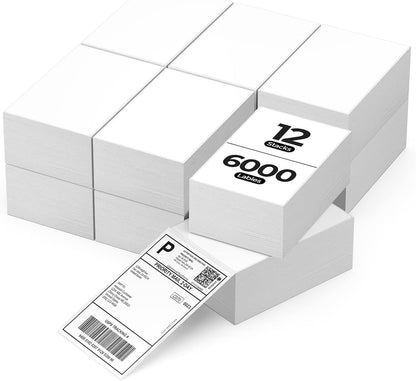 MUNBYN 4"x6" Fan-Fold Direct Thermal Shipping Labels (500/Stack)