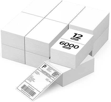 MUNBYN 4"x6" Fan-Fold Direct Thermal Shipping Labels (500/Stack)