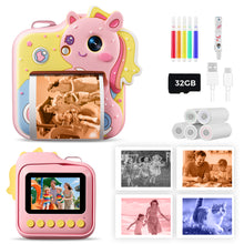 MUNBYN Kids Instant Print Camera 4-Color Thermal Printer