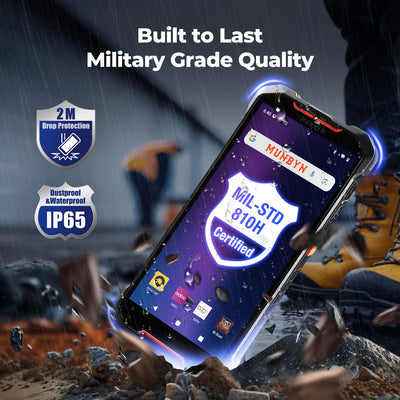 Rugged handheld scanner with military grade certification features