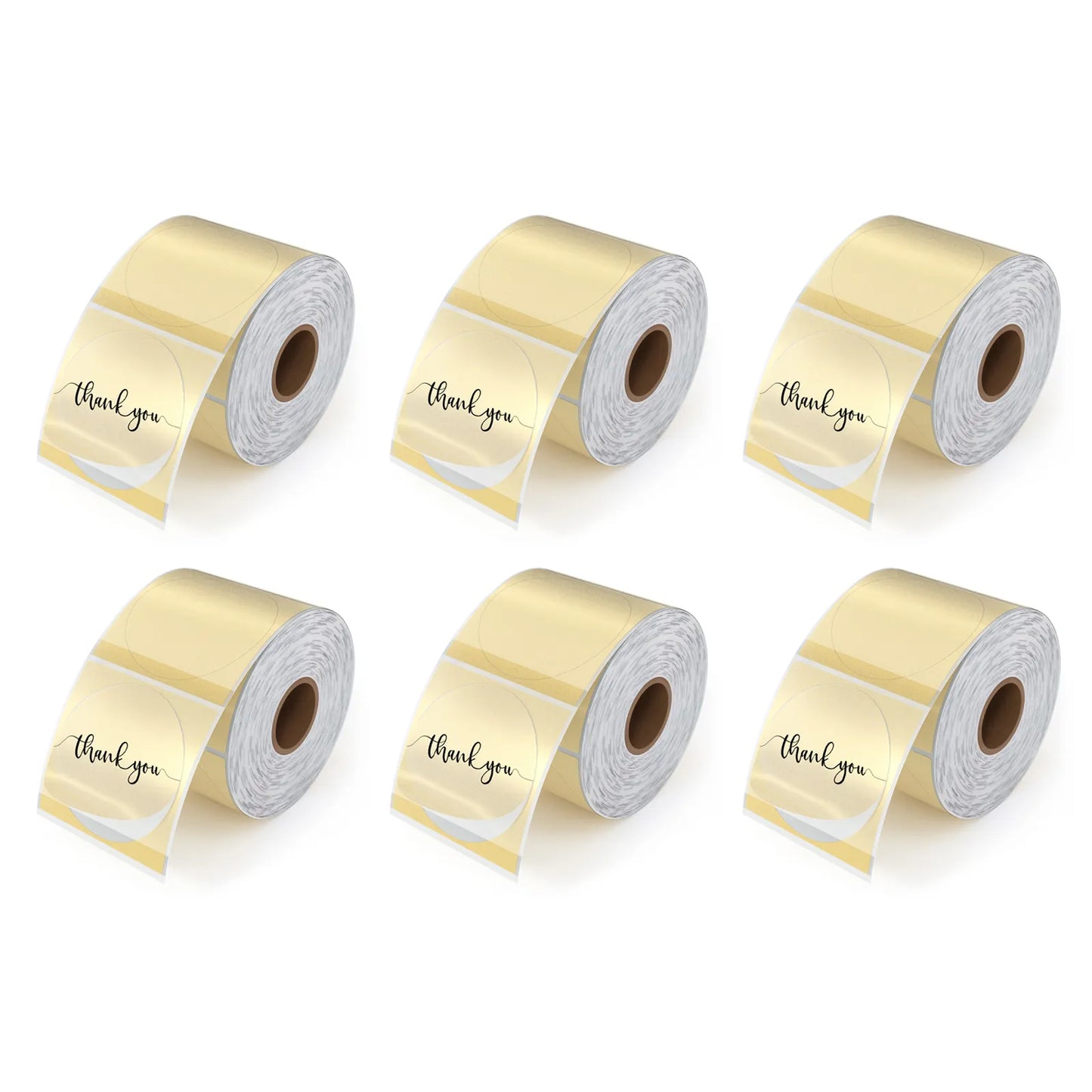 MUNBYN 2" Glitter Series Round Thermal Labels (500/Roll)