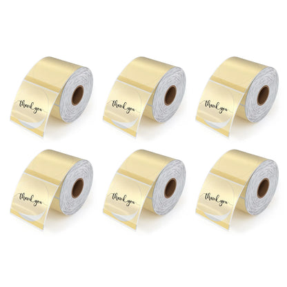 MUNBYN 2" Glitter Series Round Thermal Labels (500/Roll)