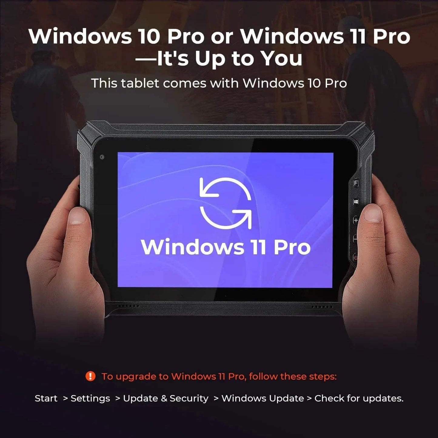 MUNBYN Rugged 8" Windows 11 Pro Tablet IRT06