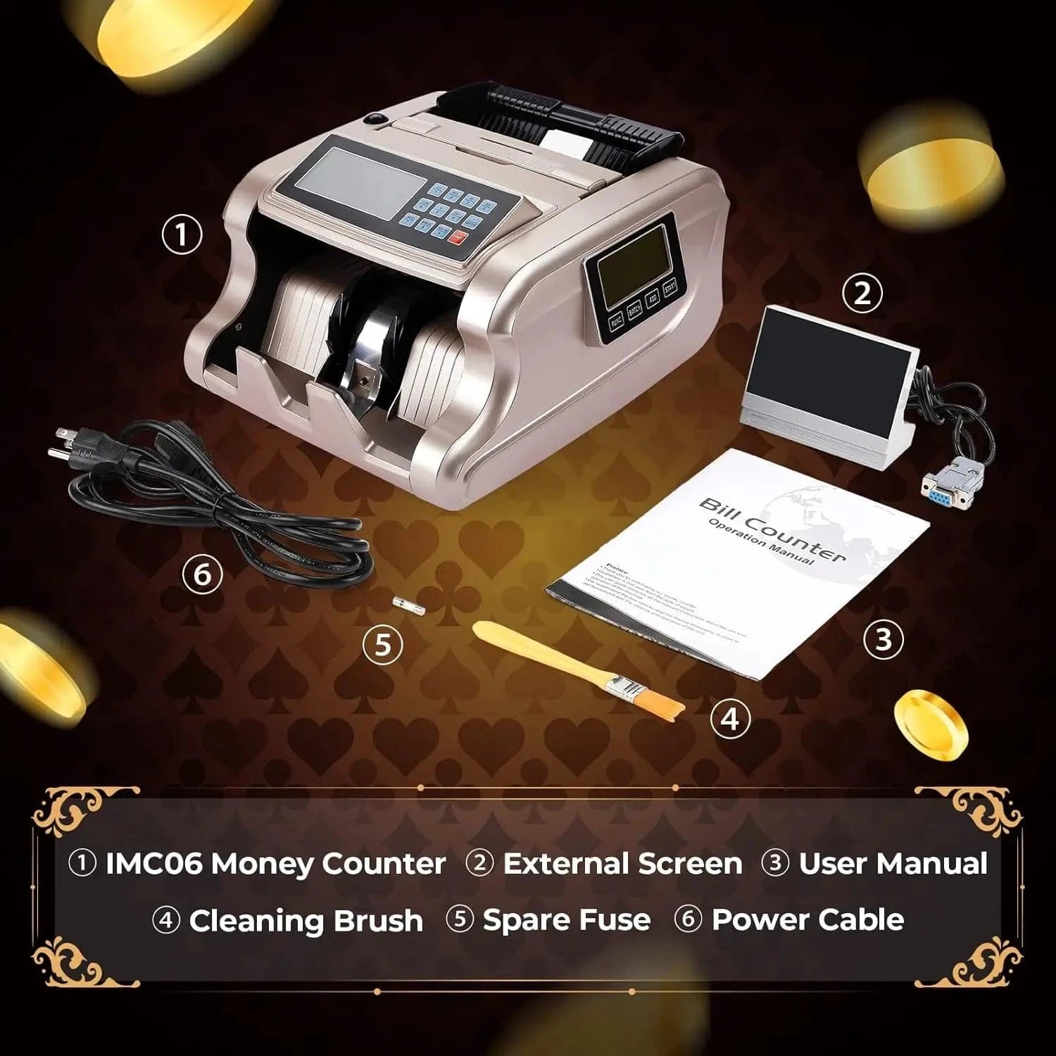 MUNBYN IMC06 Money Counter Machine with Batch Mode