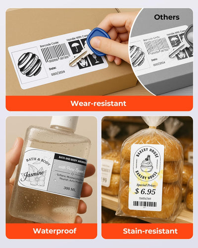 4" x 2"  Rectangle Labels