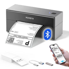 MUNBYN RealWriter 129B Bluetooth Thermal Label Printer