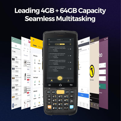 Handheld device with 4GB + 64GB capacity