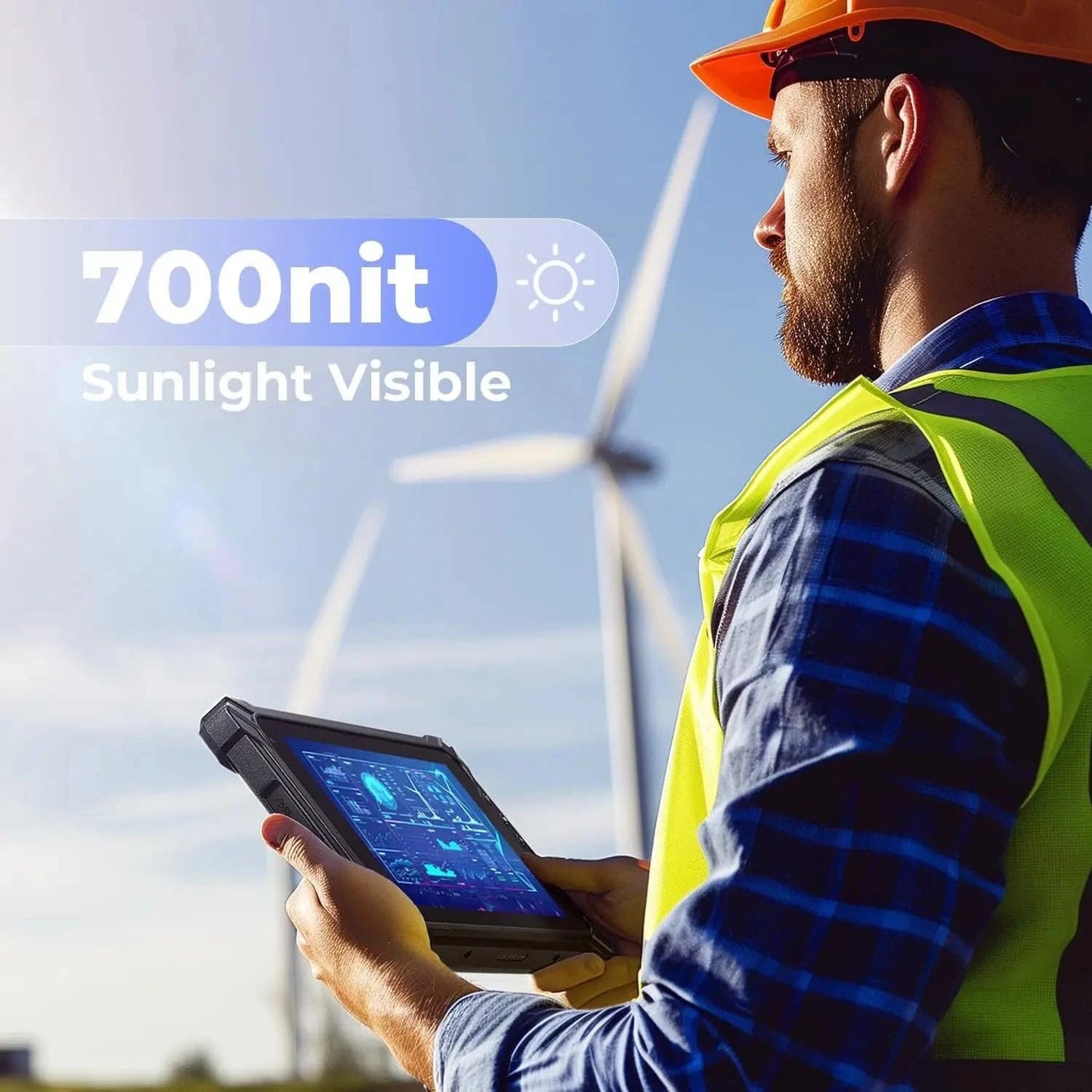 MUNBYN Rugged 8" Windows 11 Pro Tablet IRT06