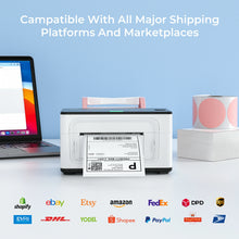 MUNBYN 4"x6" Fan-Fold Direct Thermal Shipping Labels (500/Stack) Blue