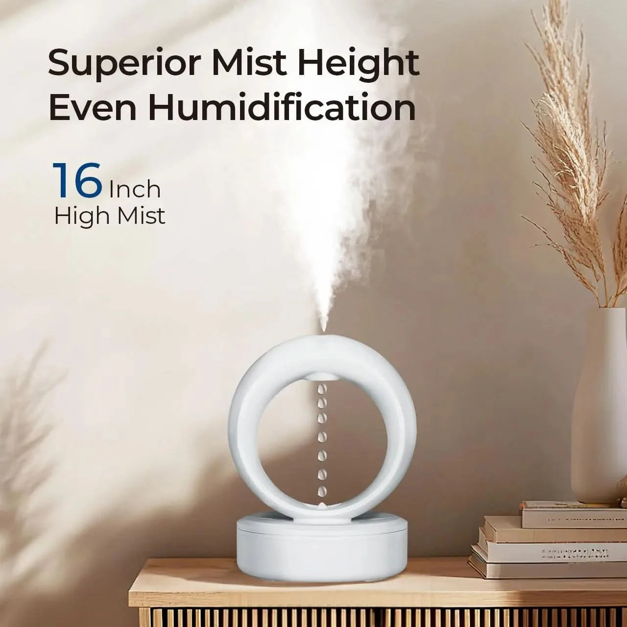 MUNBYN Anti-Gravity Water Drop Humidifier