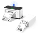 MUNBYN Upgraded Bluetooth Thermal Label Printer ITPP941B Starter Kit | White