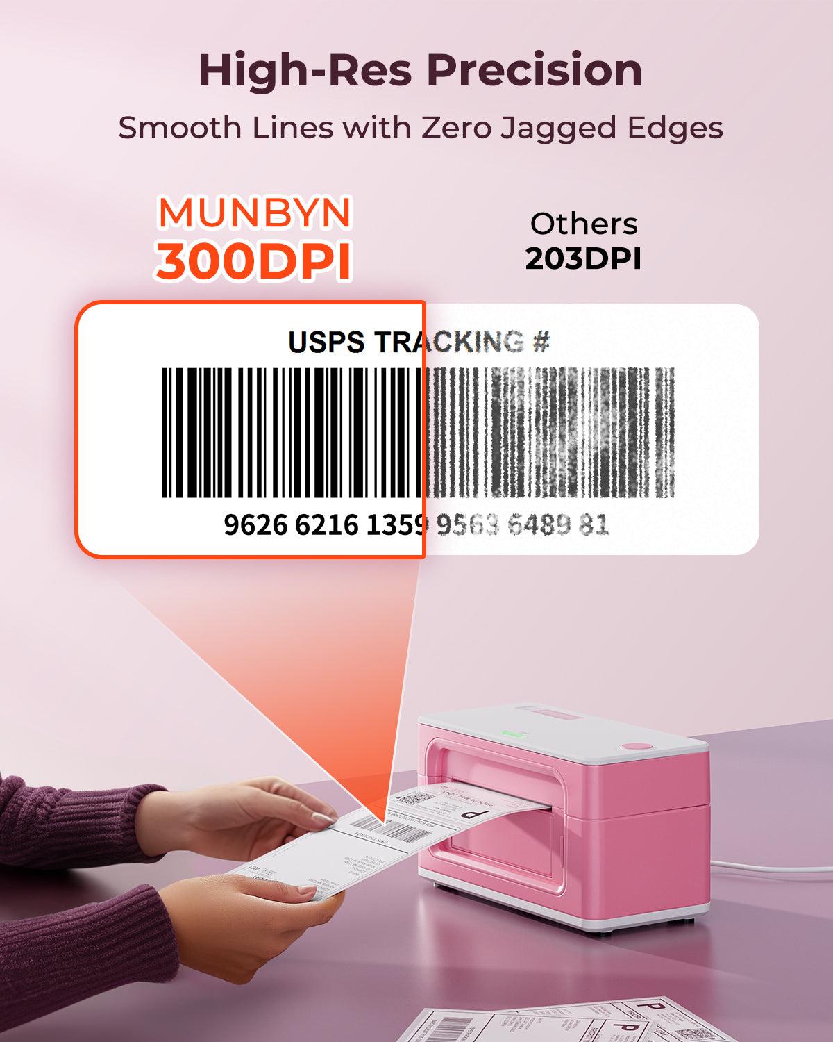 MUNBYN RealWriter 941BP Bluetooth Thermal Label Printer 300DPI