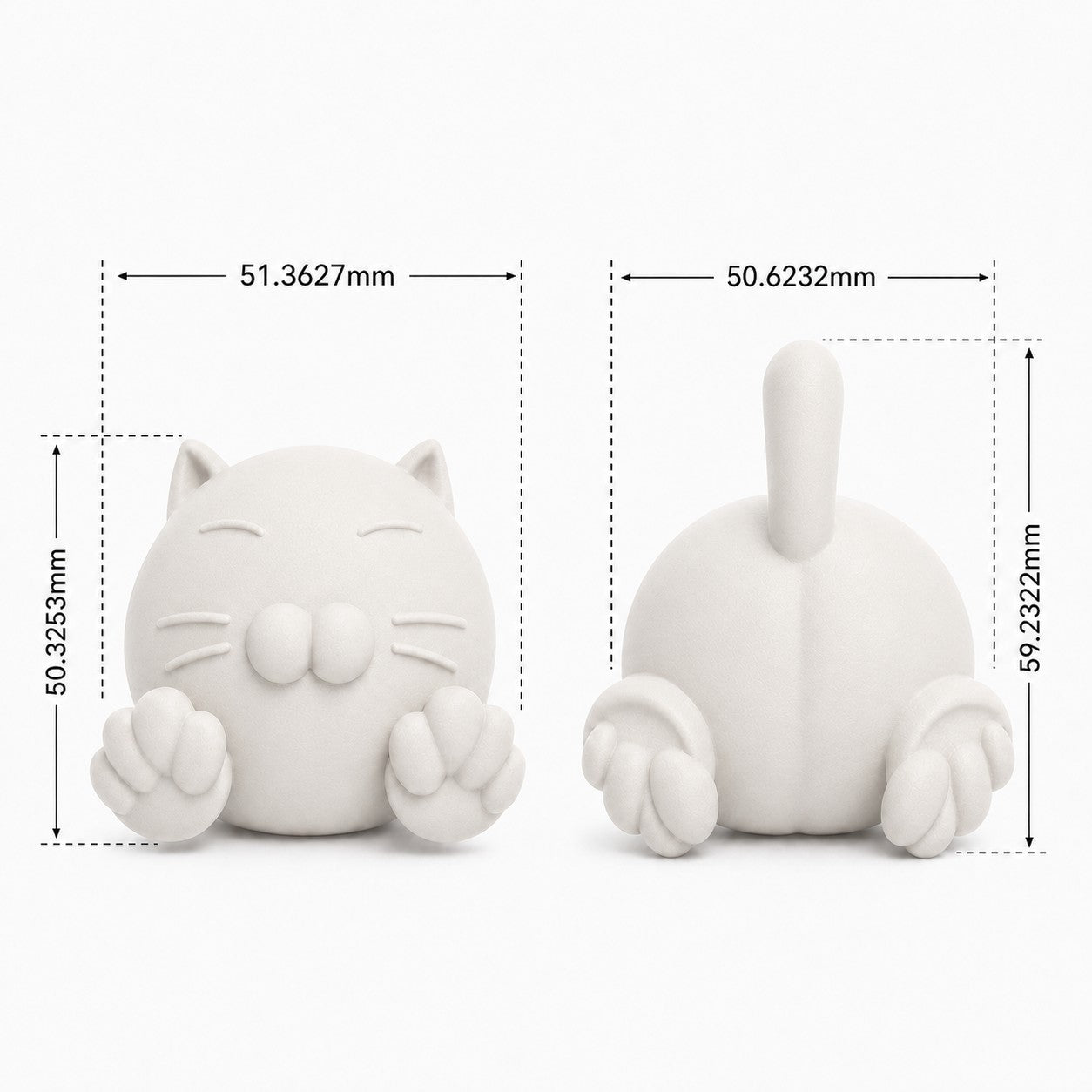 MUNBYN Cat Decor for RW405B Thermal Label Printer Roll Holder
