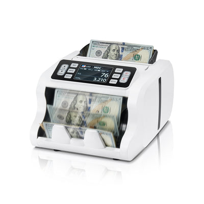 MUNBYN IMC09 money counter machine with digital display and compact design