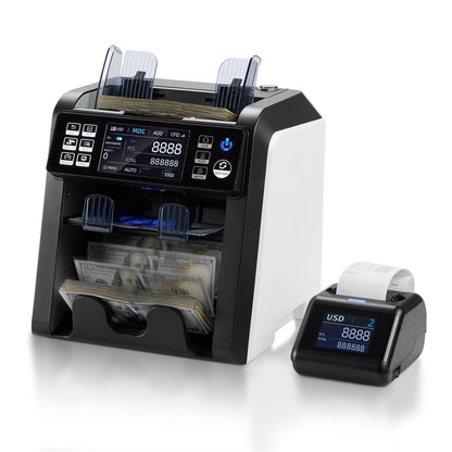 MUNBYN IMC23 Mixed Denomination with Reject Pocket Money Counter Machine