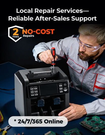 [Pre-Order] MUNBYN IMC23 Mixed Denomination with Reject Pocket Money Counter Machine