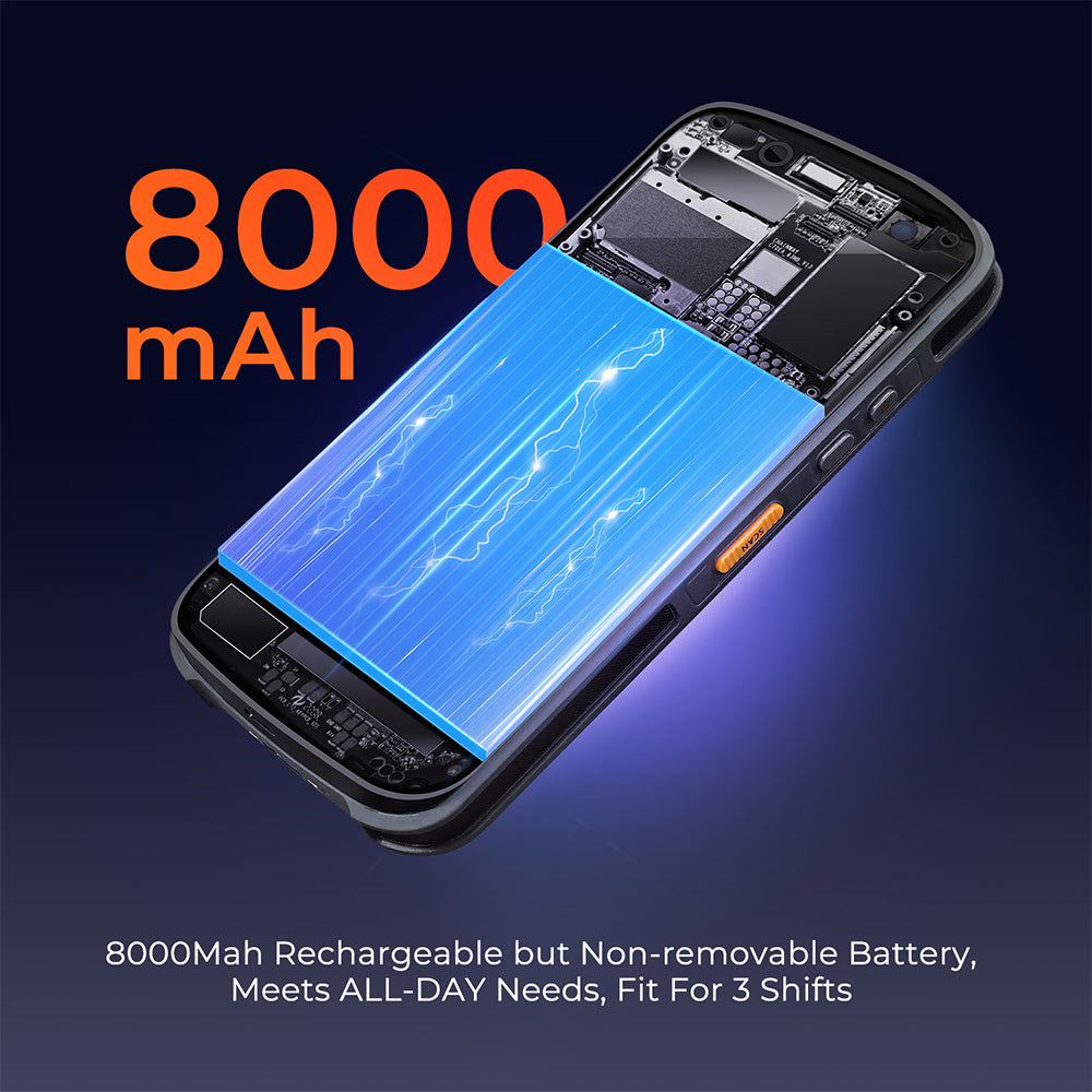 MUNBYN IPDA087P Android 13 with Zebra SE4710 Barcode Scanner