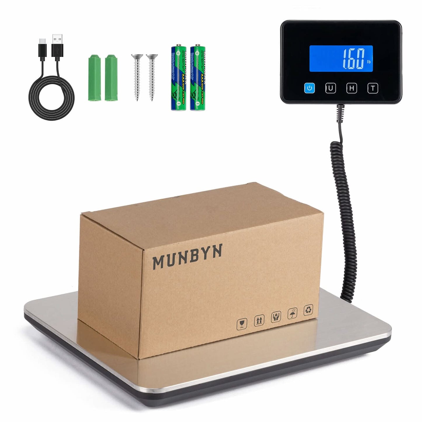MUNBYN IPS03 440lb/1.8oz Digital Postal Shipping Scale