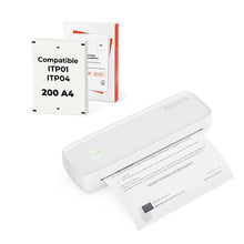 MUNBYN ITP04 Inkless A4 Portable Wireless Printer Kit - White