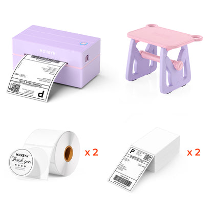 MUNBYN RealWriter 130B Bluetooth Thermal Label Printer Kit