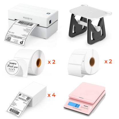 MUNBYN RealWriter 130B Bluetooth Thermal Label Printer Kit
