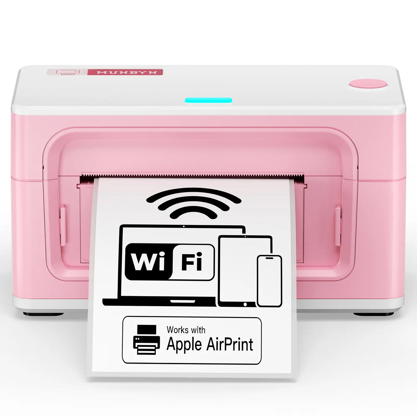MUNBYN RealWriter 941AP AirPrint thermal printer pink