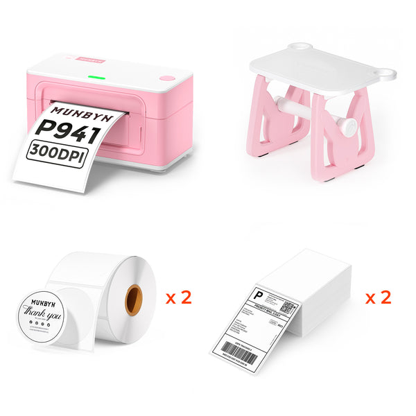 MUNBYN RealWriter 941BP Bluetooth Thermal Label Printer 300DPI Kit