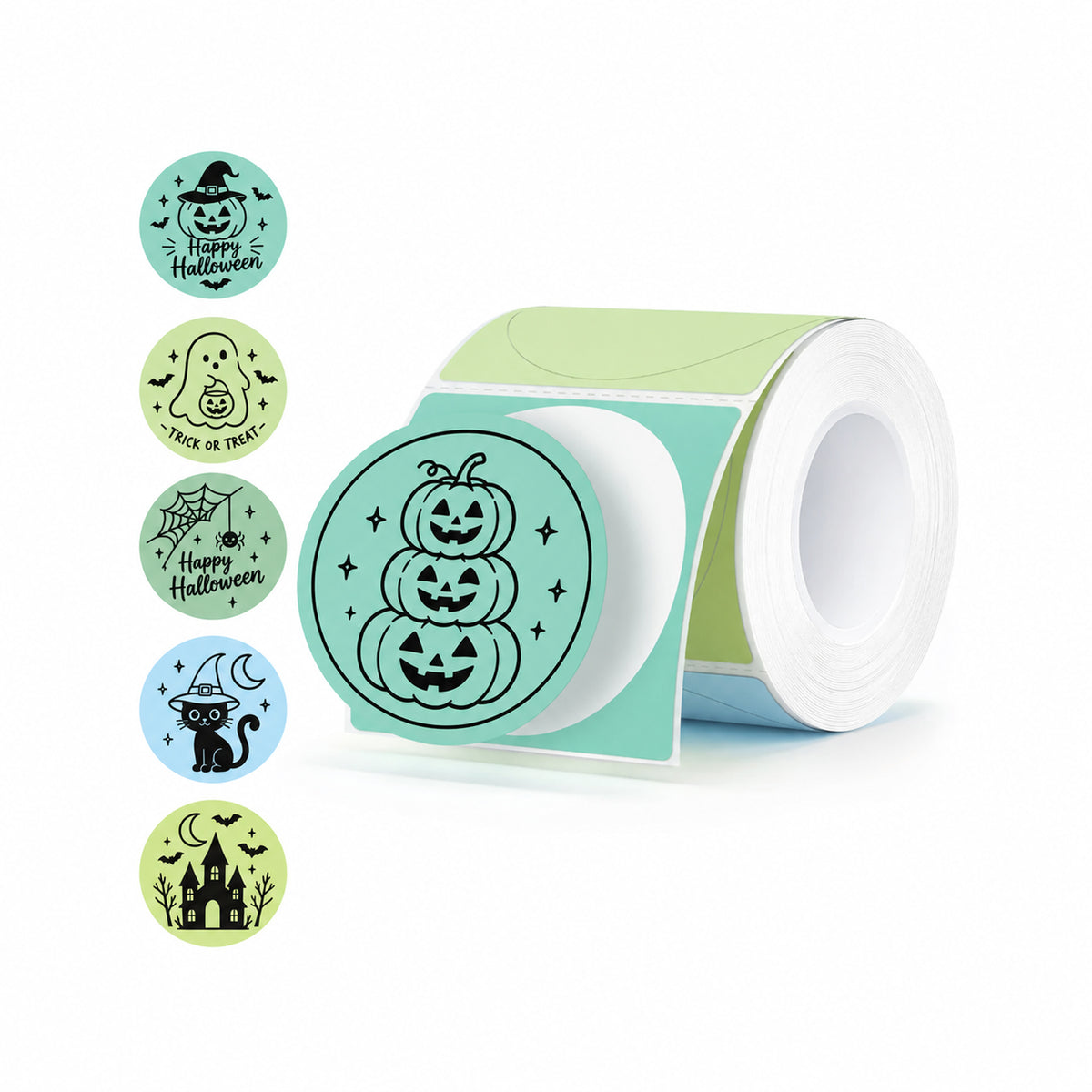 MUNBYN 2" Macaron Round Thermal Labels for Product and Packaging Stickers
