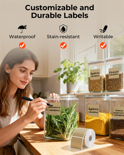 MUNBYN 2"x2" Generic Square Series Thermal Labels (750/Roll)