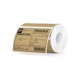 Rectangle labels measuring 4x3 inches printed on MUNBYN label printer paper, ready for labeling applications.