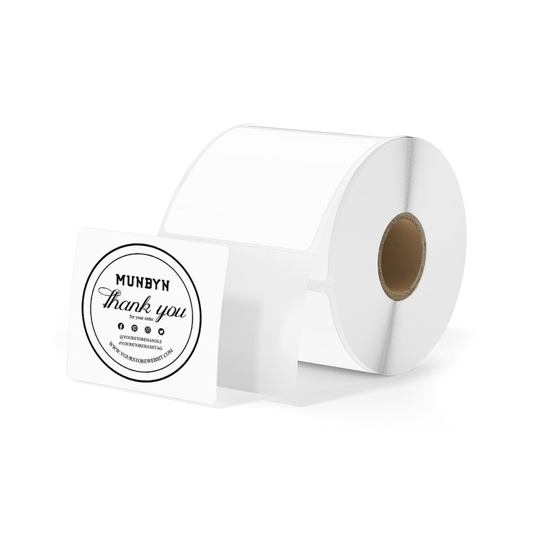 MUNBYN 3" x 3" Square Thermal Labels for Product and Logo Stickers