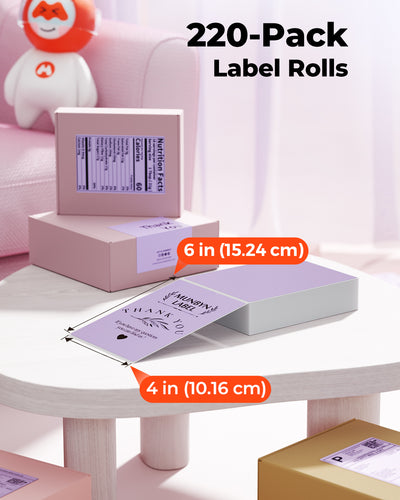 MUNBYN 4x6 Fan-Fold Direct Thermal Shipping Labels for Ecommerce Orders