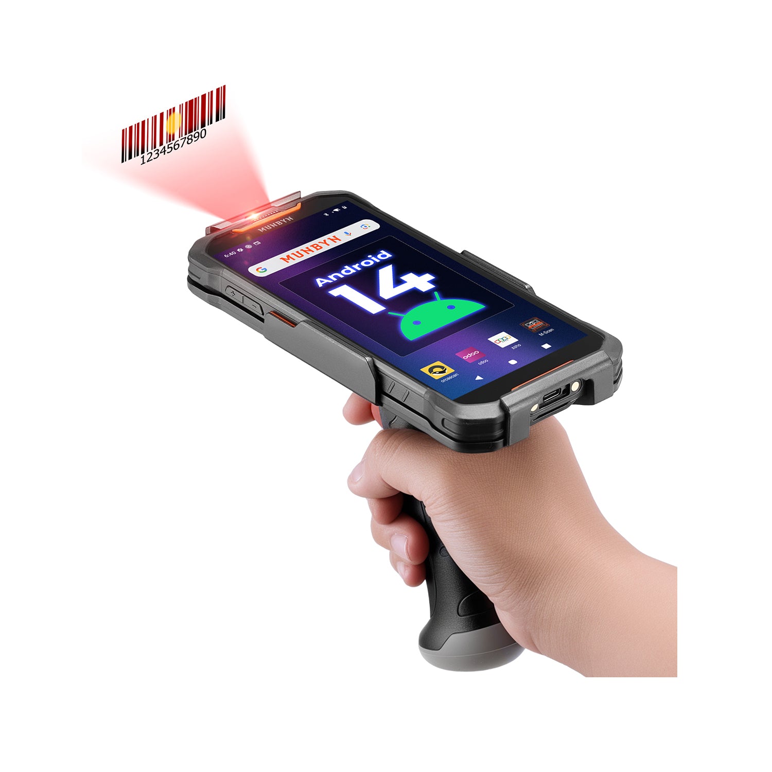 MUNBYN AceScan AS01P Android 14 Barcode Scanner