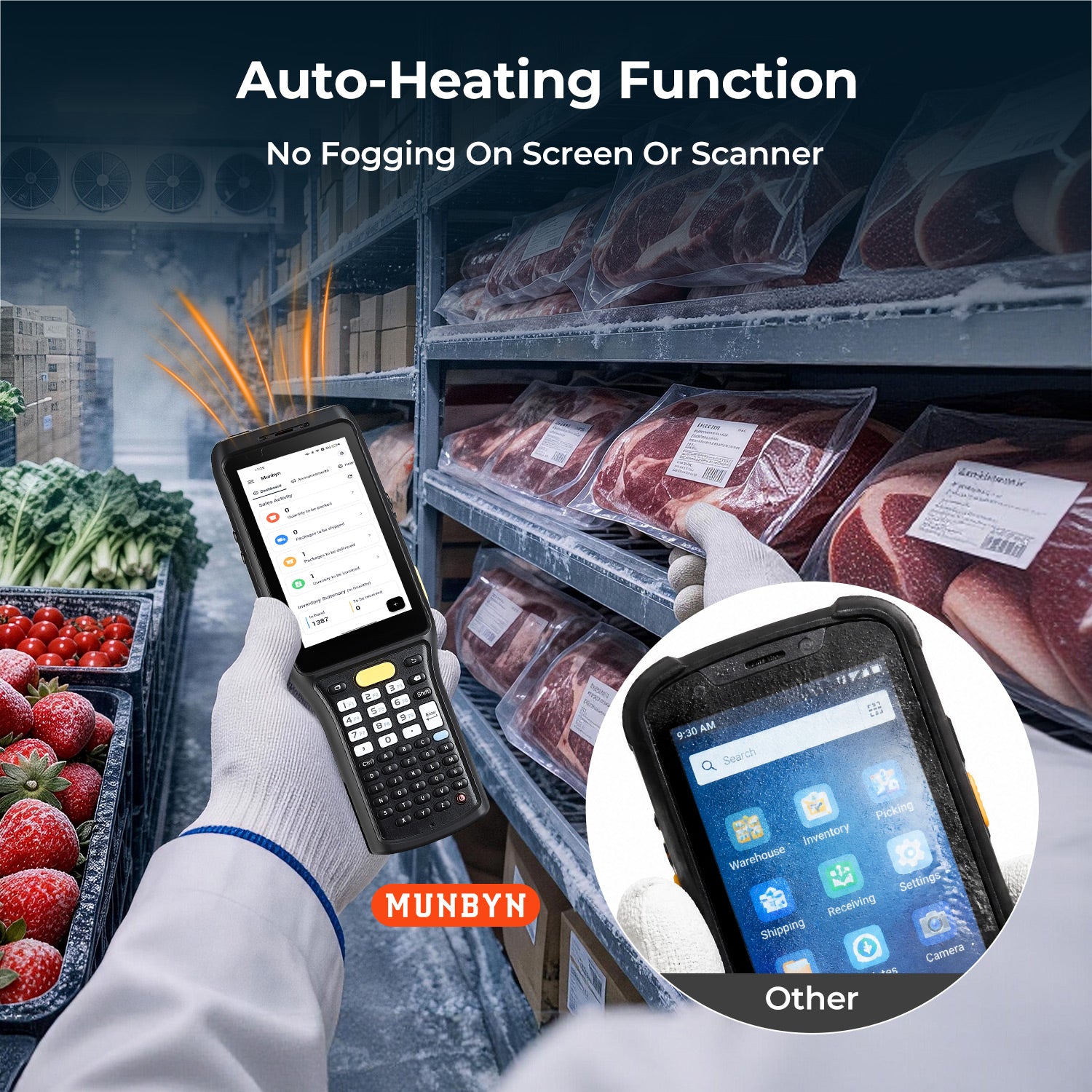 MUNBYN MC011 Cold Chain Barcode Scanner