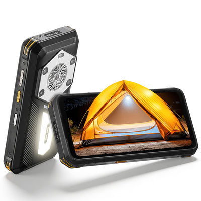 MUNBYN MT002 rugged cell phone with sturdy design, large screen, and durable exterior suitable for outdoor use.