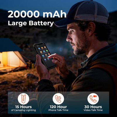 MUNBYN MT002 rugged cell phone with durable design, large screen, and sturdy buttons, perfect for outdoor use.