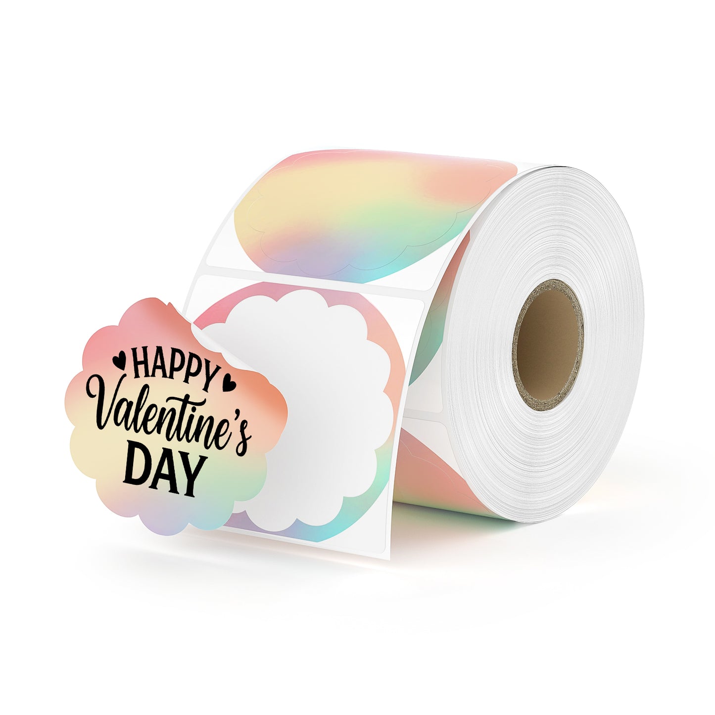 MUNBYN Rainbow Thermal Sticker Labels (500 Labels/Roll)