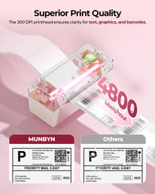 MUNBYN RealWriter 401AP AirPrint Wireless Thermal Label Printer 300DPI