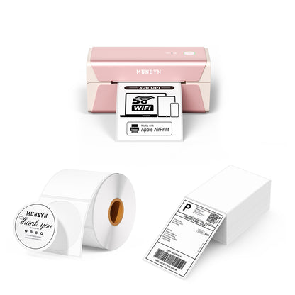MUNBYN RealWriter 401AP AirPrint Thermal Label Printer Kit