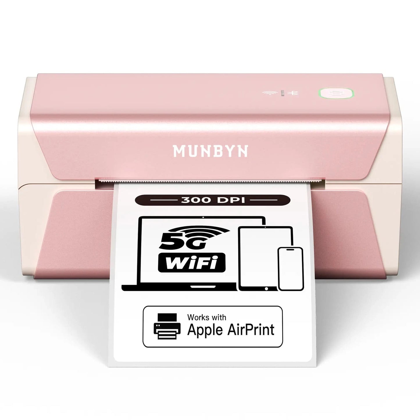 MUNBYN Wireless Thermal Label Printer AirPrint Supported - RealWriter 401