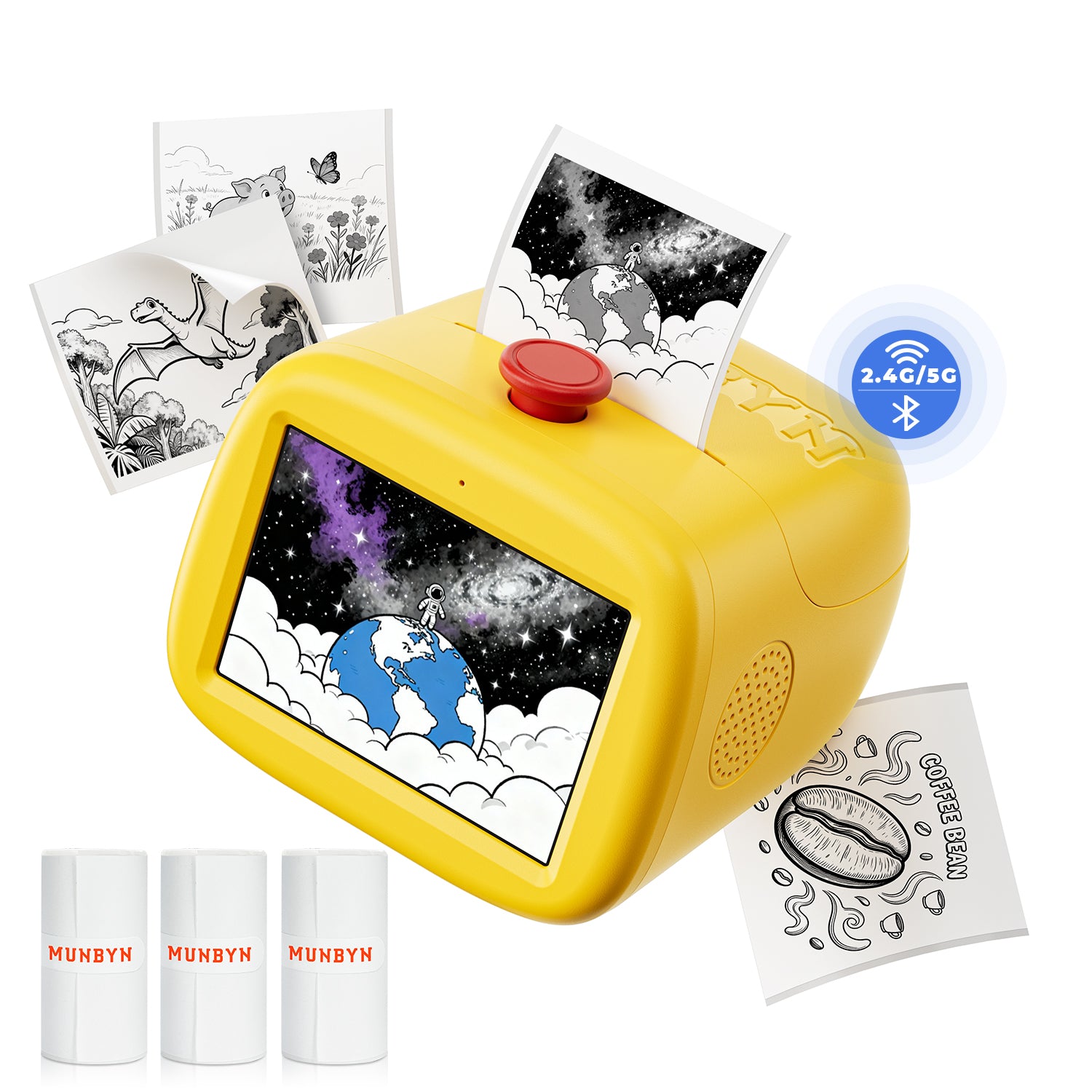 MUNBYN Stickee SP01 AI Sticker Printer for Kids