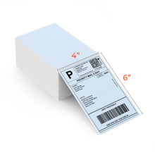 MUNBYN 4"x6" Fan-Fold Direct Thermal Shipping Labels (500/Stack) Blue