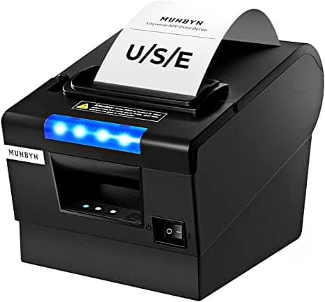 MUNBYN 80mm Thermal Receipt Printer ITPP068 | US Plug