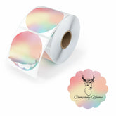 Rainbow Wreath Shaped Labels