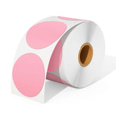 Pink Circle Labels